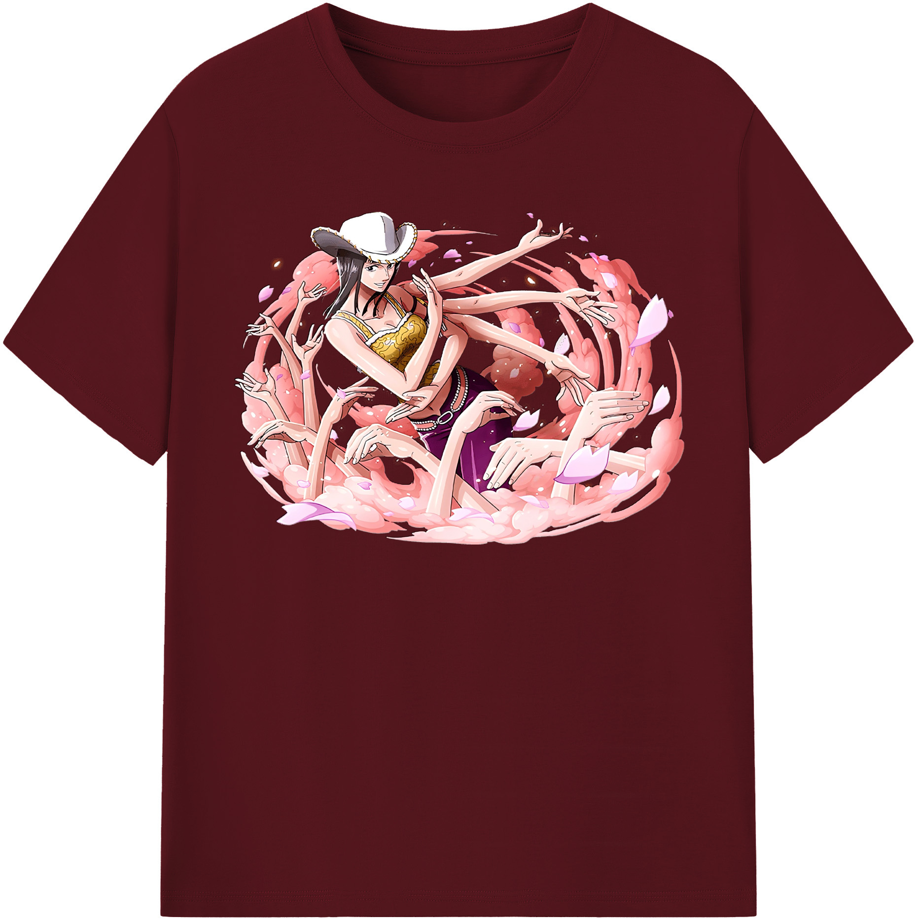 ワンピース ニコ・ロビン ONE PIECE Nico Robin 綿100％半袖Tシャツ（フロントプリント）